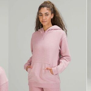 Lululemon All Yours Fleece Hoodie Heathered Pink Taupe size 6